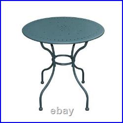 40 Heavy Gauge Steel Round Bistro Patio Table Spruce Stamped Tabletop