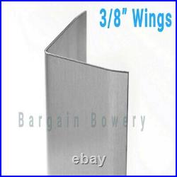 48 X 2.5 X 2.5 18 Gauge 6pc Stainless Steel Angle Corner Guard Wall Trim Kitchen