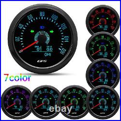 5 Gauge 85MM GPS Speedometer 0-160MPH COG Trip & 52MM Fuel Gauge Oil Water Volt