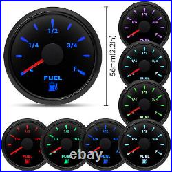 5 Gauge 85MM GPS Speedometer 0-160MPH COG Trip & 52MM Fuel Gauge Oil Water Volt