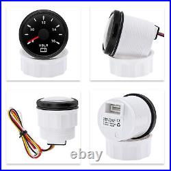 5 Gauge 85MM GPS Speedometer 0-160MPH COG Trip & 52MM Fuel Gauge Oil Water Volt