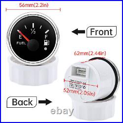 5 Gauge Set 85mm Boat Car GPS Speedometer 0-120MPH Tacho with Sensors Waterproof