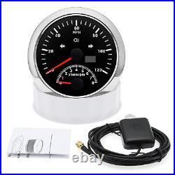 5 Gauge Set 85mm Boat Car GPS Speedometer 0-120MPH Tacho with Sensors Waterproof