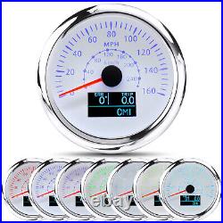 5 Gauge Set 85mm GPS Speedometer 0-160MPH/240km/h Waterproof for Boat Car Truck