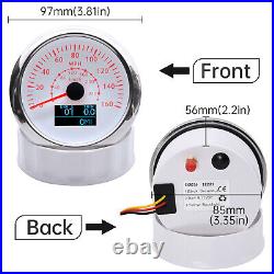 5 Gauge Set 85mm GPS Speedometer 0-160MPH/240km/h Waterproof for Boat Car Truck