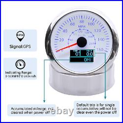 5 Gauge Set 85mm GPS Speedometer 0-160MPH/240km/h Waterproof for Boat Car Truck