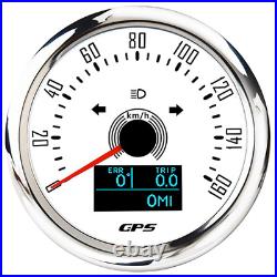 5 Gauge Set 85mm GPS Speedometer 0-160MPH&52MM Fuel Temp Oil Pressure Voltmeter