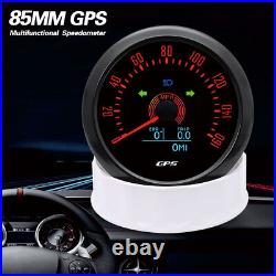 5 Gauge Set 85mm GPS Speedometer 0-160MPH With COG Trip Gauge & 52mm Fuel Gauge
