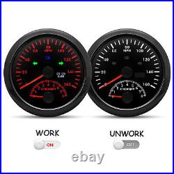 5 Gauge Set 85mm GPS Speedometer 160MPH with Tachometer Waterproof for Boat Car