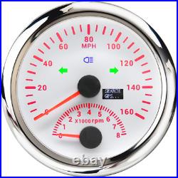 5 Gauge Set 85mm GPS Speedometer withTacho 52mm Fuel Water Temp Oil Pressure Volt