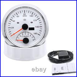 5 Gauge Set 85mm GPS Speedometer withTacho 52mm Fuel Water Temp Oil Pressure Volt