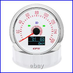 5 Gauge Set GPS Speedometer 0-160MPH With 52mm Fuel/Temp/Volt/Oil Pressure Gauge