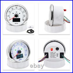 5 Gauge Set GPS Speedometer 0-160MPH With 52mm Fuel/Temp/Volt/Oil Pressure Gauge