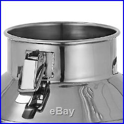 50L 13.25 Gallon Stainless Steel 304 Milk Can Silicone Seal Tote Jug Heavy Gauge