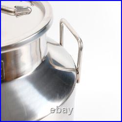 50L 13.25Gallon Stainless Steel Milk Can Heavy Gauge 380mm/15'' Tote Jug HOT NEW