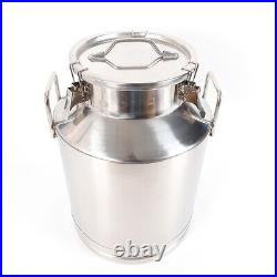 50L 13.25Gallon Stainless Steel Milk Can Heavy Gauge 380mm/15'' Tote Jug HOT NEW