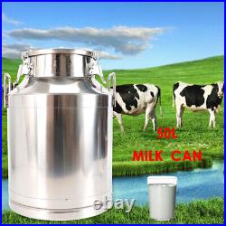 50L 13.25Gallon Stainless Steel Milk Can Heavy Gauge 380mm/15'' Tote Jug HOT NEW