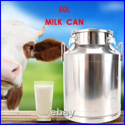 50L 13.25Gallon Stainless Steel Milk Can Heavy Gauge 380mm/15'' Tote Jug HOT NEW
