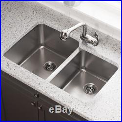 513L 16 Gauge Offset Double Bowl Stainless Steel Sink