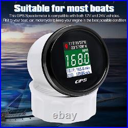 52MM Digital GPS Speedometer Tachometer 0-6000RPM Fuel Water Temp Oil Press Volt