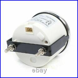 6 52mm Gauge Set LED Gauges White For Car boat motorcycle withMulti-plug socket