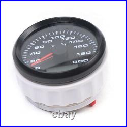 6 Gauge Instrument Kit Fuel Voltmeter Oil Pressure Temperature Meter Speedometer