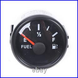 6 Gauge Meter Set Fuel Level Gauge Water Temp Waterproof Stainless Steel