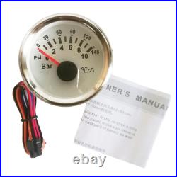 6 Gauge Set 0-160MPH Speedometer Tacho Fuel Water Temperature Volts Oil Pressure