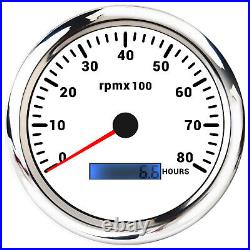 6 Gauge Set 110mm GPS Speedometer 0-120MPH Tachometer for Marine Boat Car Truck