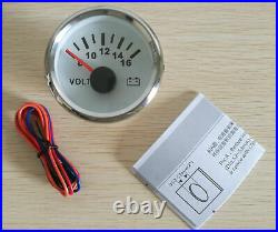 6 Gauge Set 120MPH GPS Speedometer Tacho Fuel Volt Oil Pressure Temp White 9-32V