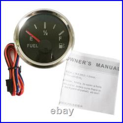 6 Gauge Set 120MPH GPS Speedometer Tachometer Fuel Volt Oil Temp Red LED 9-32VDC