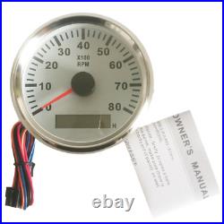 6 Gauge Set 160MPH GPS Speedometer Tacho Fuel Water Temp Volt Oil Pressure White