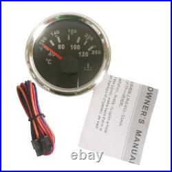 6 Gauge Set 200KPH Speedometer Tachometer Fuel Gauge Temp Volt Oil 9-32V Red LED
