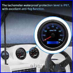 6 Gauge Set 85MM GPS Speedometer 0-200KM/H For Car Marine Boat Truck Waterproof