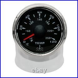 6 Gauge Set 85MM GPS Speedometer Tacho & 52MM Fuel Water Temp Oil Pressure Volt
