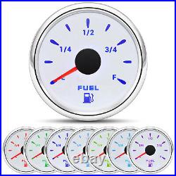 6 Gauge Set 85MM GPS Speedometer Tacho & 52mm Fuel/Gauge/Temp/Oil/Volt Car Boat