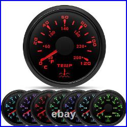 6 Gauge Set 85mm Boat Car GPS Speedometer 200MPH Tacho & 52mm Fuel Oil Temp Volt