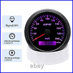 6 Gauge Set 85mm Boat Car GPS Speedometer 200MPH Tacho & 52mm Fuel Oil Temp Volt