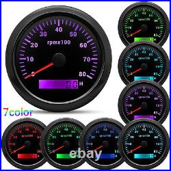 6 Gauge Set 85mm Boat GPS Speedometer 160MPH&Tacho 8000RPM Gauge with Sensor