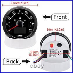 6 Gauge Set 85mm Boat GPS Speedometer 160MPH&Tacho 8000RPM Gauge with Sensor