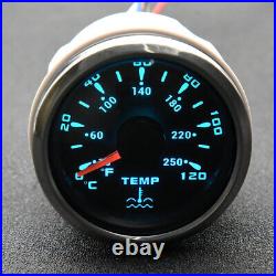 6 Gauge Set 85mm GPS Speedo 200KM/H Tacho&52mm Fuel Water Temp Oil Pressure Volt