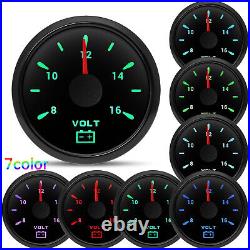 6 Gauge Set 85mm GPS Speedometer 0-120MPH Tacho&52mm Fuel Oil Pressure Temp Volt