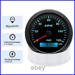 6 Gauge Set 85mm GPS Speedometer 0-120MPH Tacho&52mm Fuel Oil Pressure Temp Volt