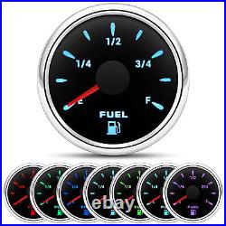 6 Gauge Set 85mm GPS Speedometer 0-160MPH Turning Light Tacho & 52mm Fuel Gauge