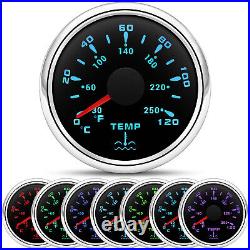 6 Gauge Set 85mm GPS Speedometer 0-160MPH Turning Light Tacho & 52mm Fuel Gauge