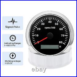 6 Gauge Set 85mm GPS Speedometer 0-160MPH Turning Light Tacho & 52mm Fuel Gauge