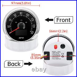 6 Gauge Set 85mm GPS Speedometer 0-160MPH Turning Light Tacho & 52mm Fuel Gauge