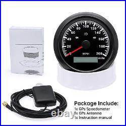 6 Gauge Set 85mm GPS Speedometer 0-200MPH withtacho & 52mm Fuel Level Oil Pressure