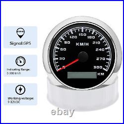 6 Gauge Set 85mm GPS Speedometer 0-300KM/H Tachometer Fuel Level Gauge For Boat