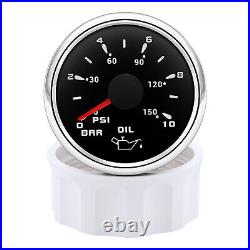 6 Gauge Set 85mm GPS Speedometer 0-300KM/H Tachometer Fuel Level Gauge For Boat